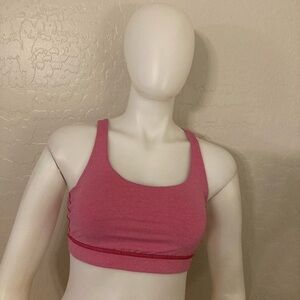 Lululemon Energy High-Neck Longline Bra *Medium Support, B–D Cups Pink Size 6